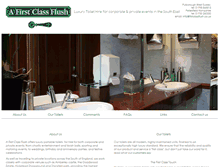 Tablet Screenshot of firstclassflush.co.uk